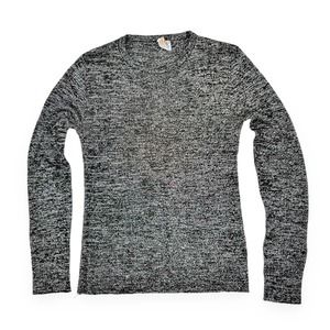 Vintage Sparkly Silver Knit Sweater